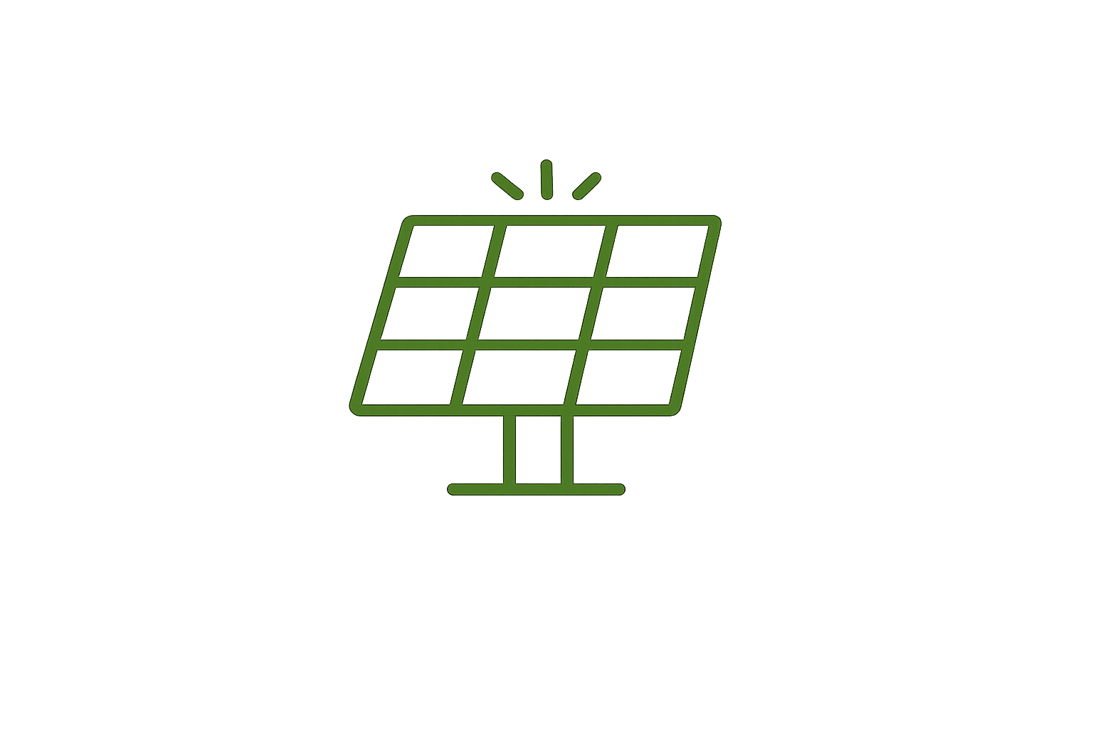 Solar panels at sunset